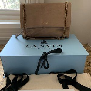 Lanvin Beige Medium Leather Sugar Shoulder Bag Dust Box